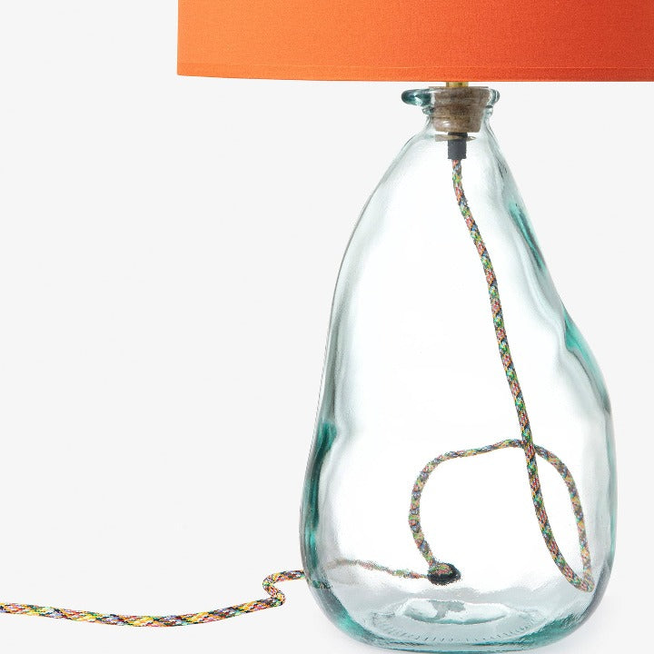 Orion Glass Bubble Table Lamp, Clear, 42 cm Table & Bedside Lamps sazy.com