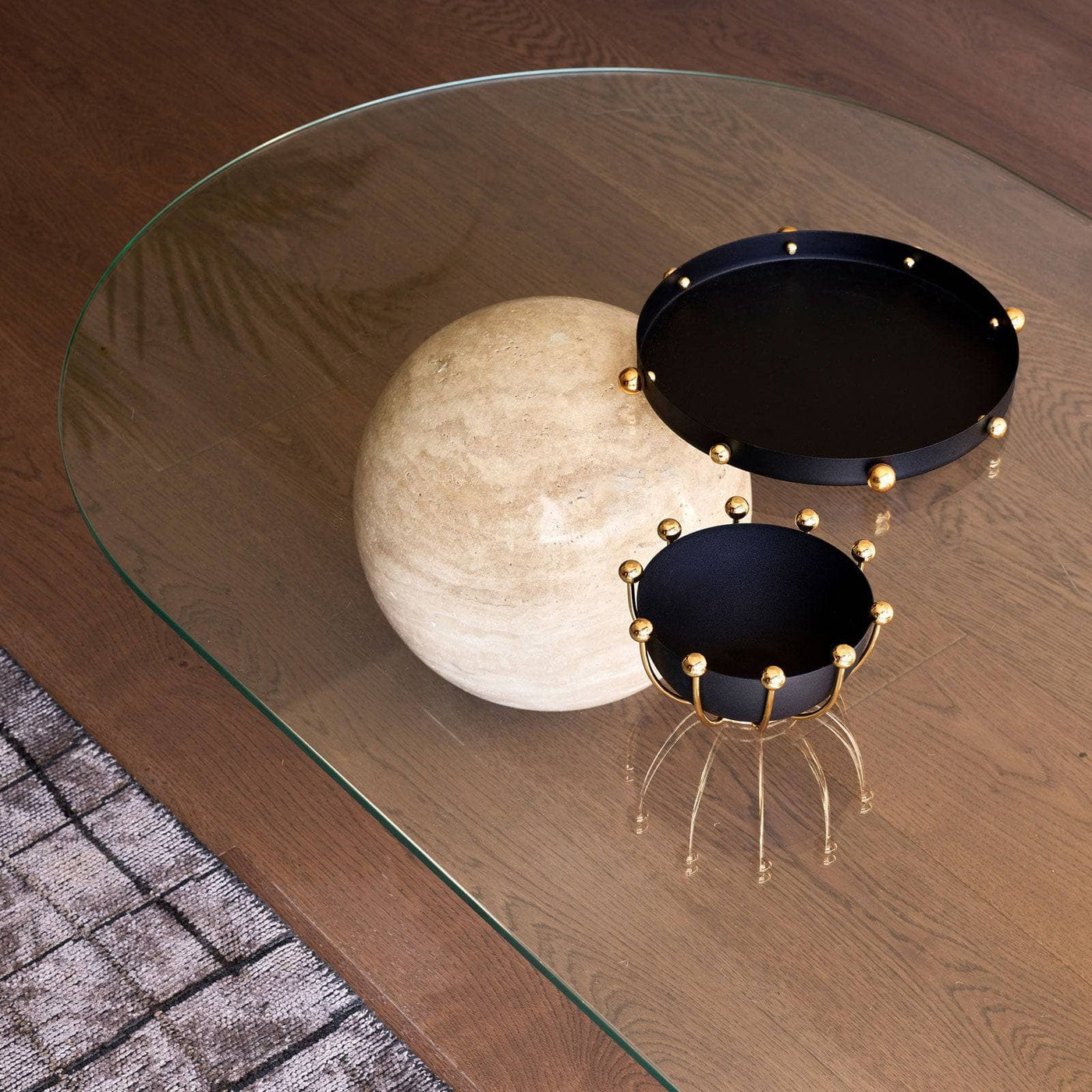Padma Decorative Bowl, Black 3