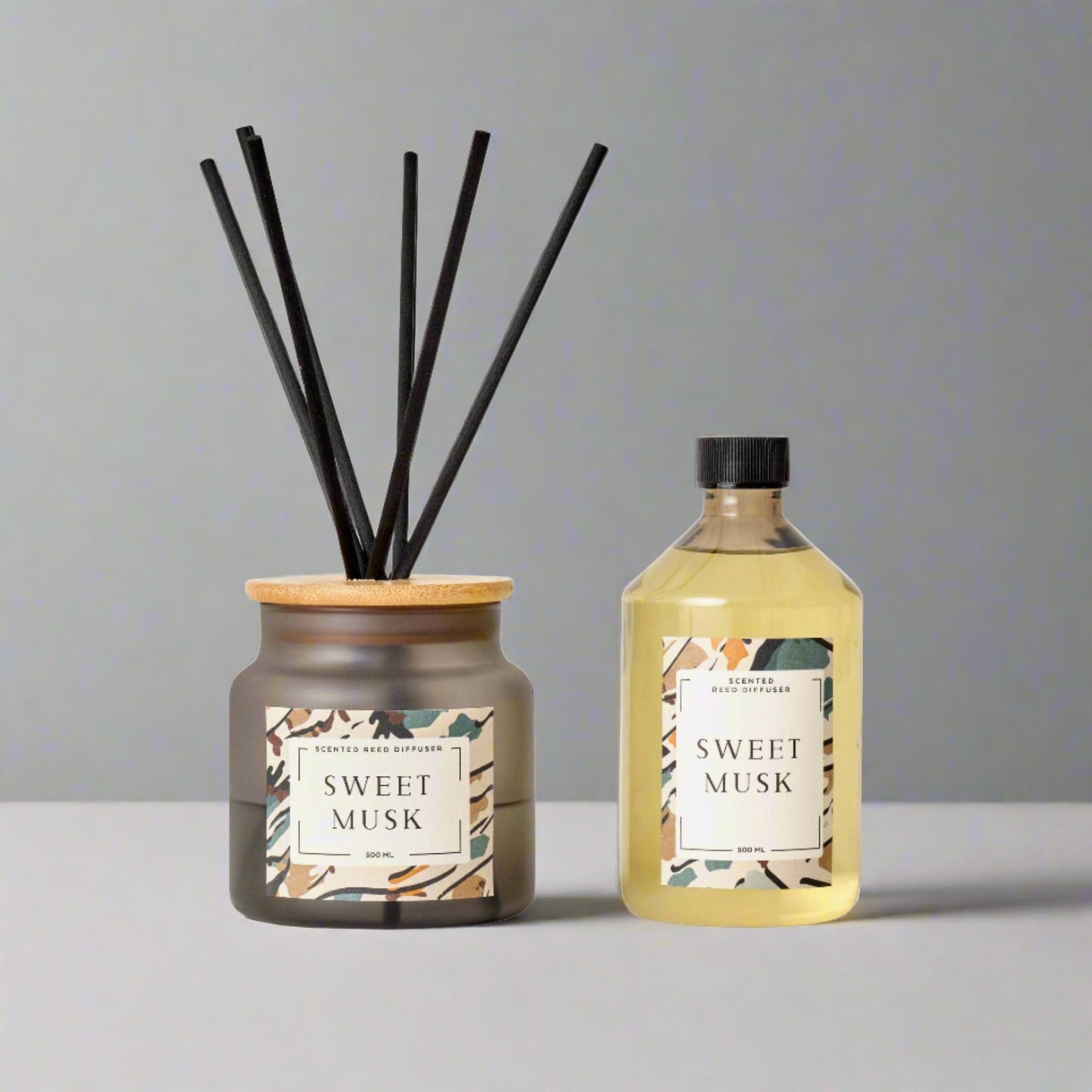 Sweet Musk Diffuser, Charcoal, 500 ml Diffusers sazy.com