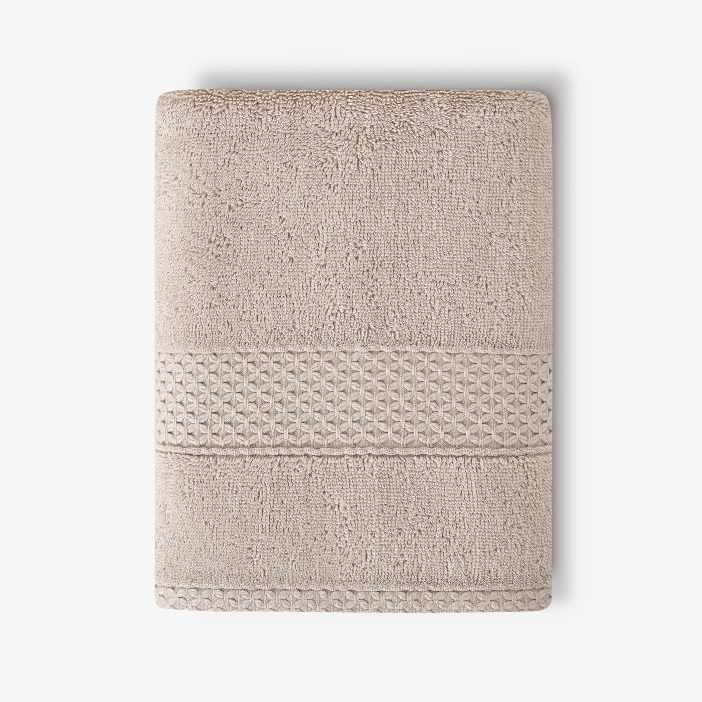 Aqua Fibro Set of 2 Extra Soft 100% Turkish Cotton Hand Towels, Beige Hand Towels sazy.com