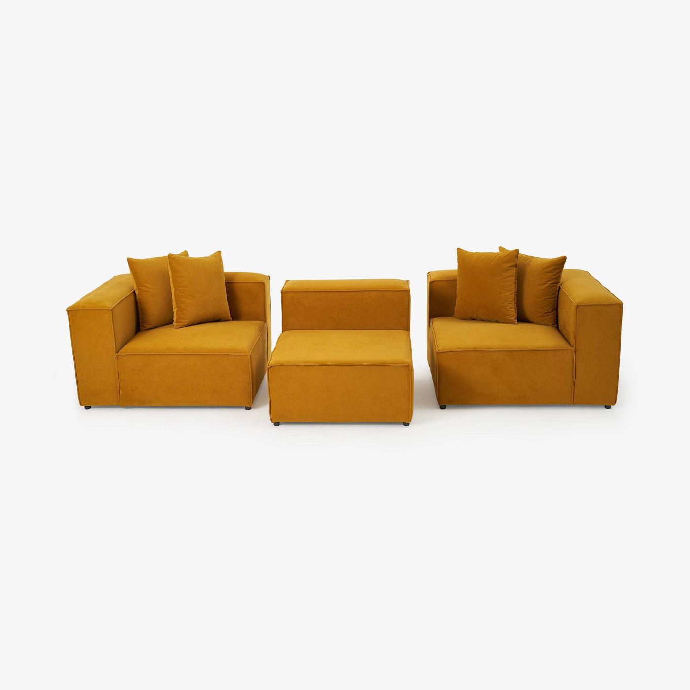 Relax 3 Seater Sofa, Mustard 4