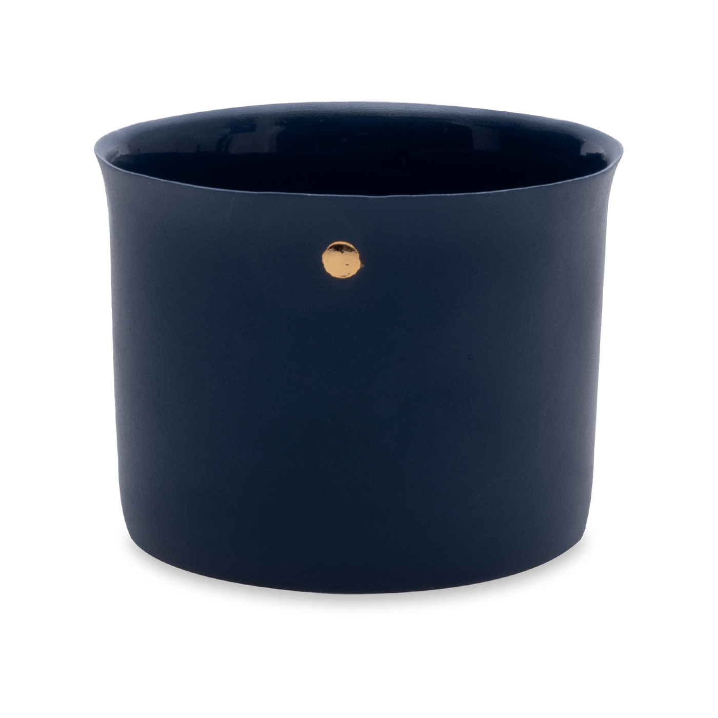 Handmade Nocturnal Big Mug, Navy - Gold, 330 ml Cups & Mugs sazy.com
