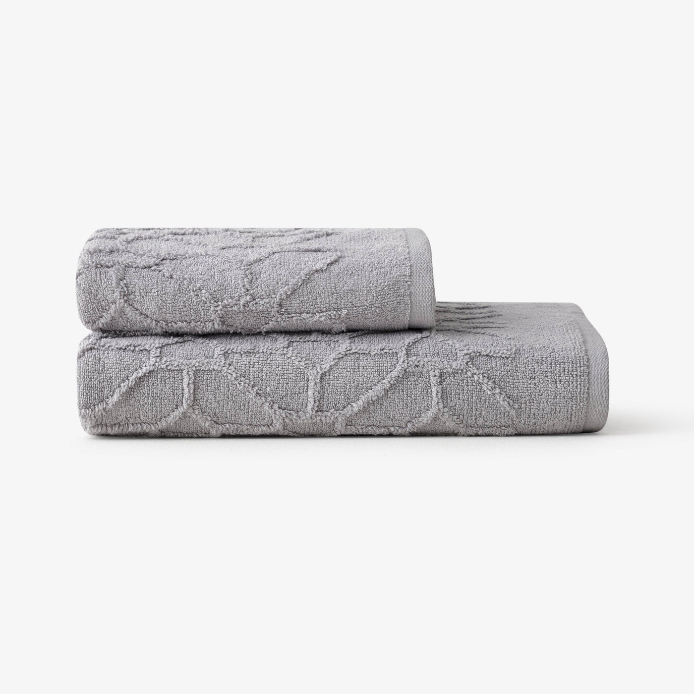 Harry Jacquard 100% Turkish Cotton Bath Towel, Grey Bath Towels sazy.com