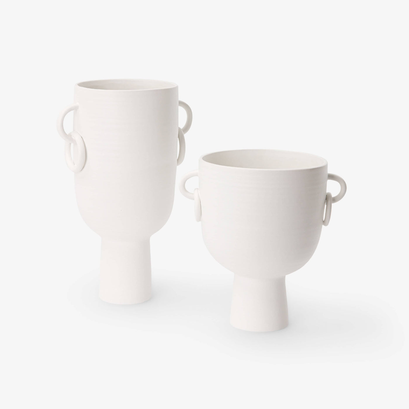 Branksome Ceramic Vase, White, M Vases sazy.com