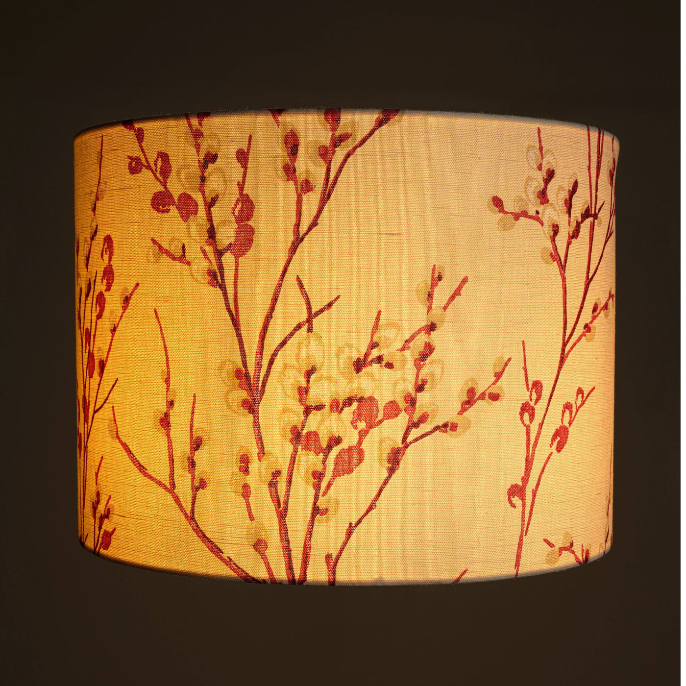 Lamp Shade, Off-White - Red, 40x40x30 cm 4