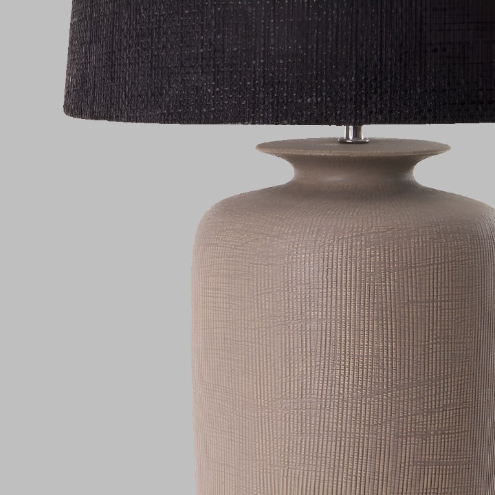 Arneto Ceramic Table Lamp, Taupe Table & Bedside Lamps sazy.com