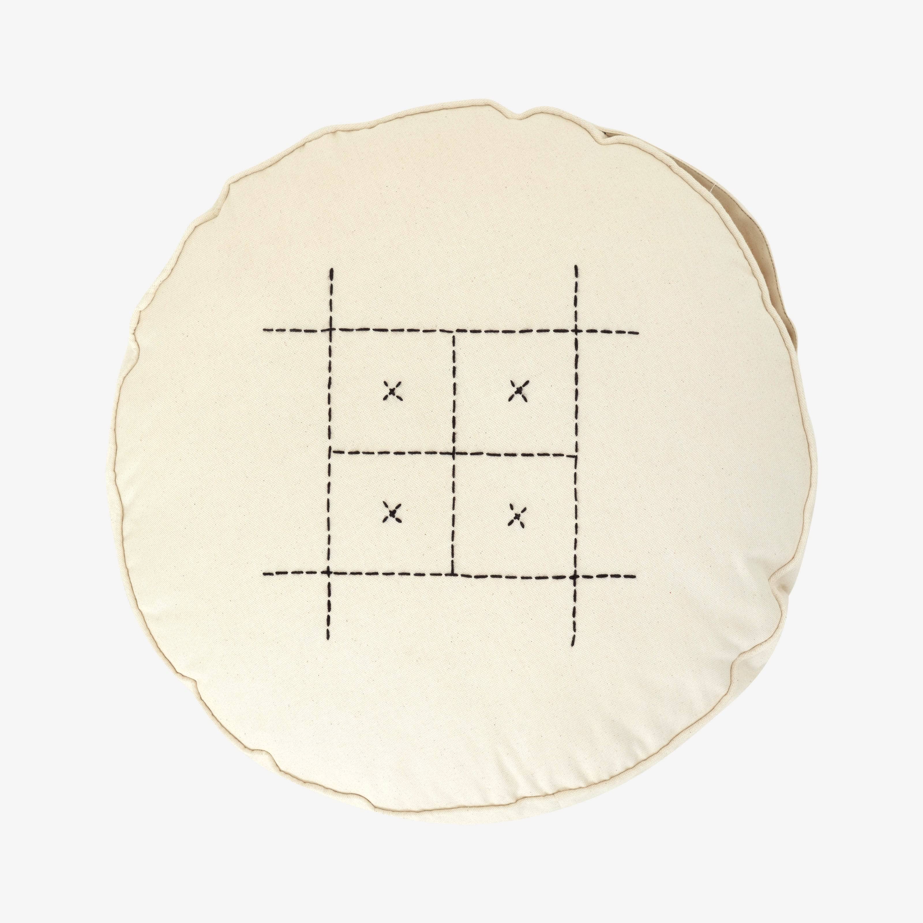 Olympia Floor Cushion, Cream, 45x45 cm 1