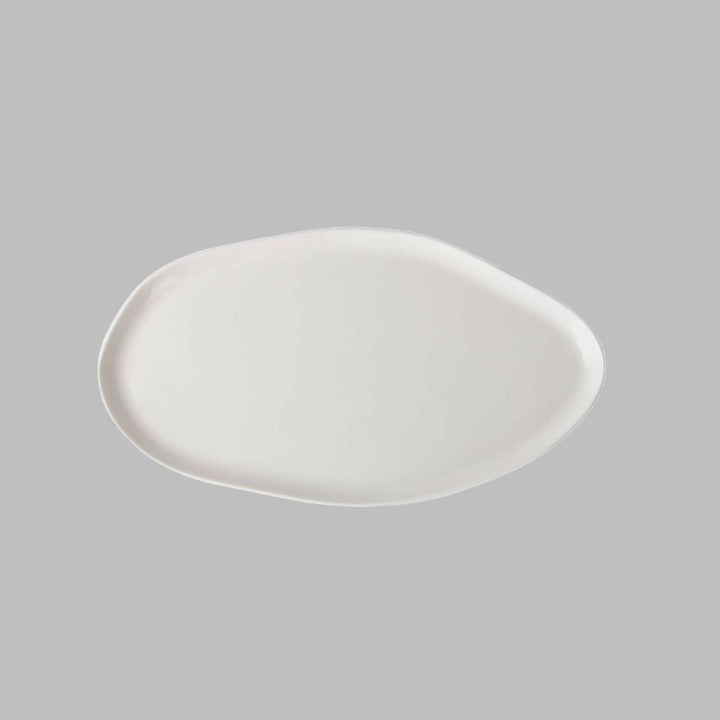 Alumilite Set of 6 Oval Plates, Creme, 31 cm Plates sazy.com