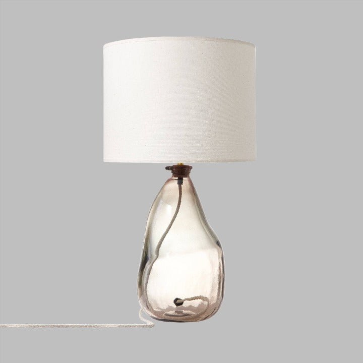 Orion Glass Bubble Table Lamp, Grey, 42 cm Table & Bedside Lamps sazy.com