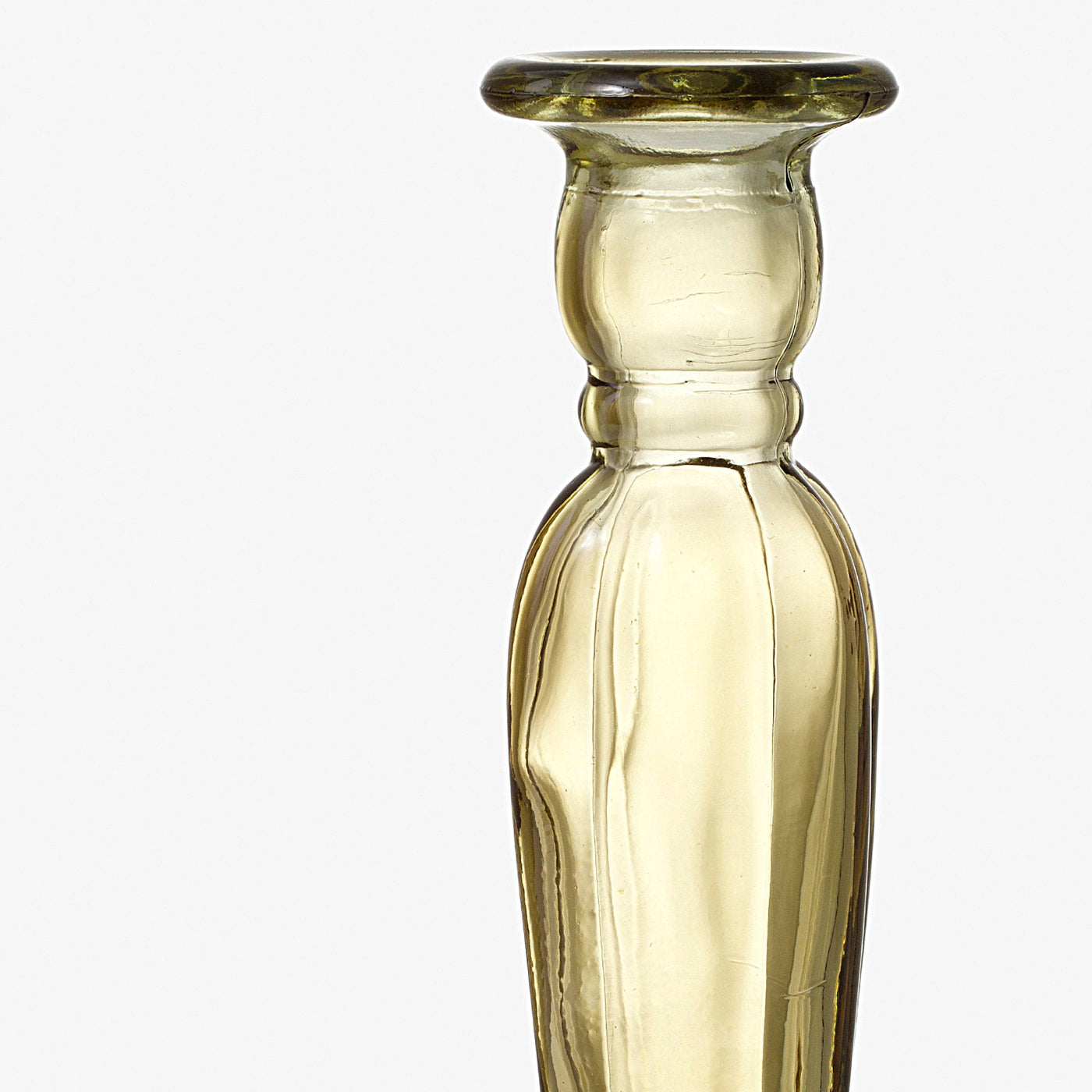 Lumiere Glass Candlestick, Yellow, 22 cm 4