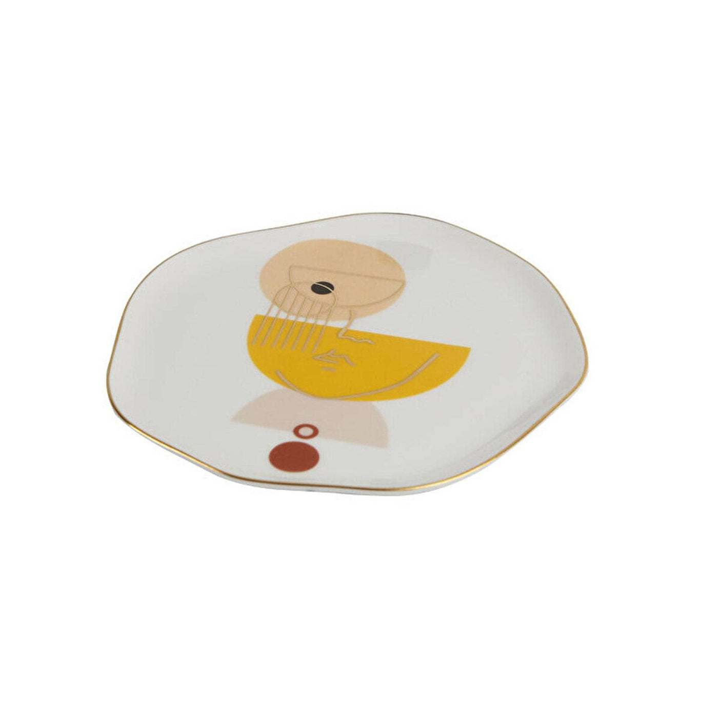 Abstract Set of 6 Side Plates, 21 cm 2