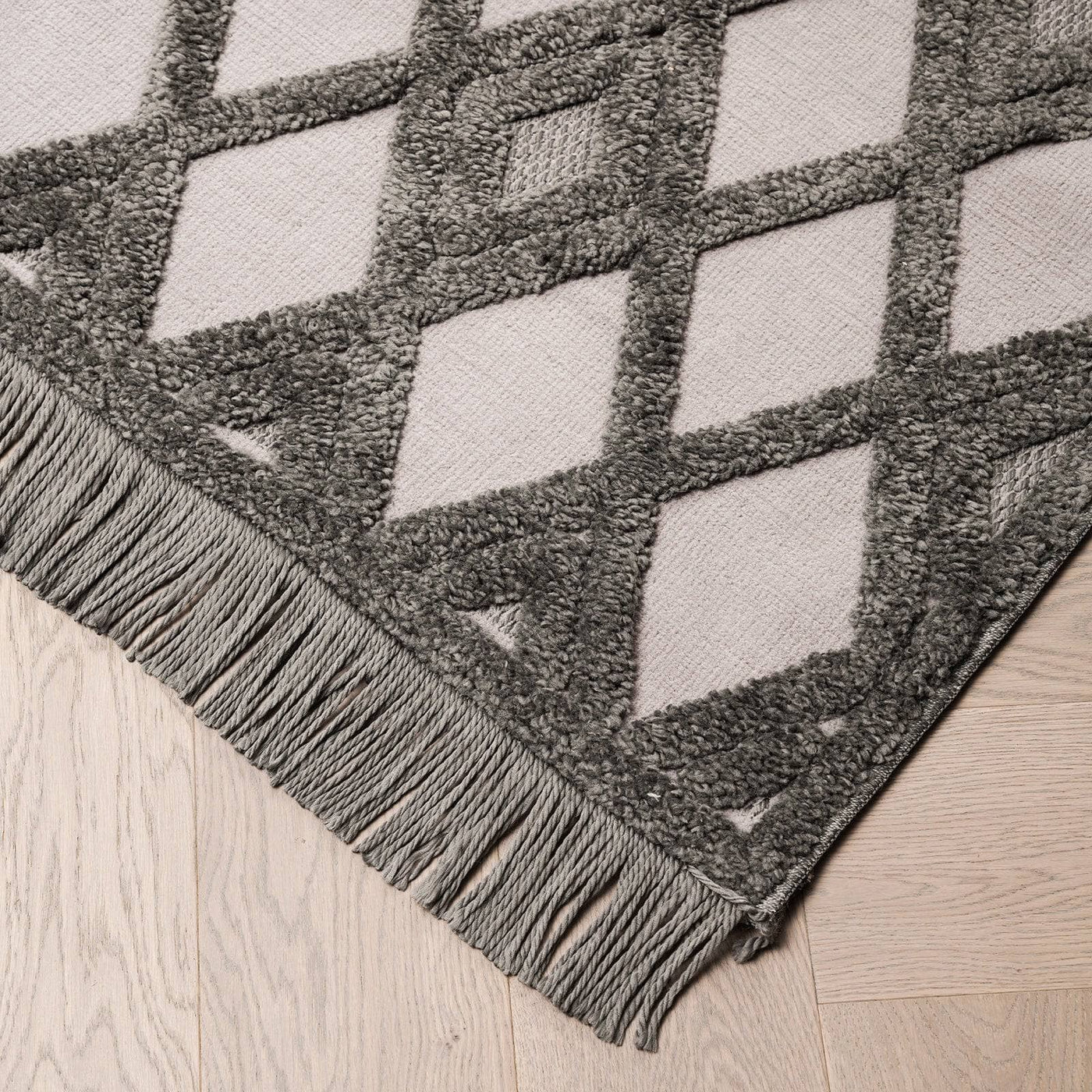 Marina Geometric Runner, Grey, 80x300 cm 3