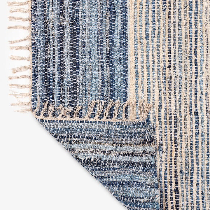 Toren Rug, Off-White - Blue,160x230 cm Modern Rugs sazy.com