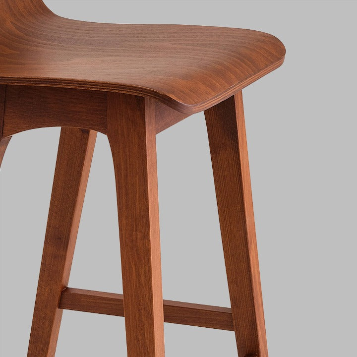 Salerno Bar Stool, Walnut Bar Stools sazy.com