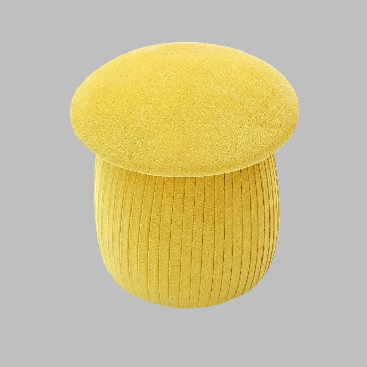 Mushroom Pouffe, Mustard Pouffes sazy.com