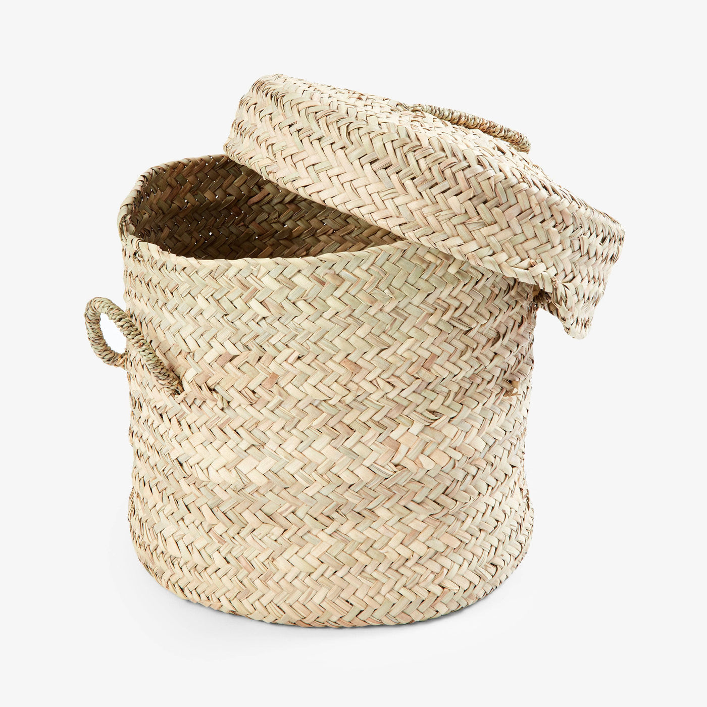 Bennet Lidded Basket, Natural, 30x30 cm 1