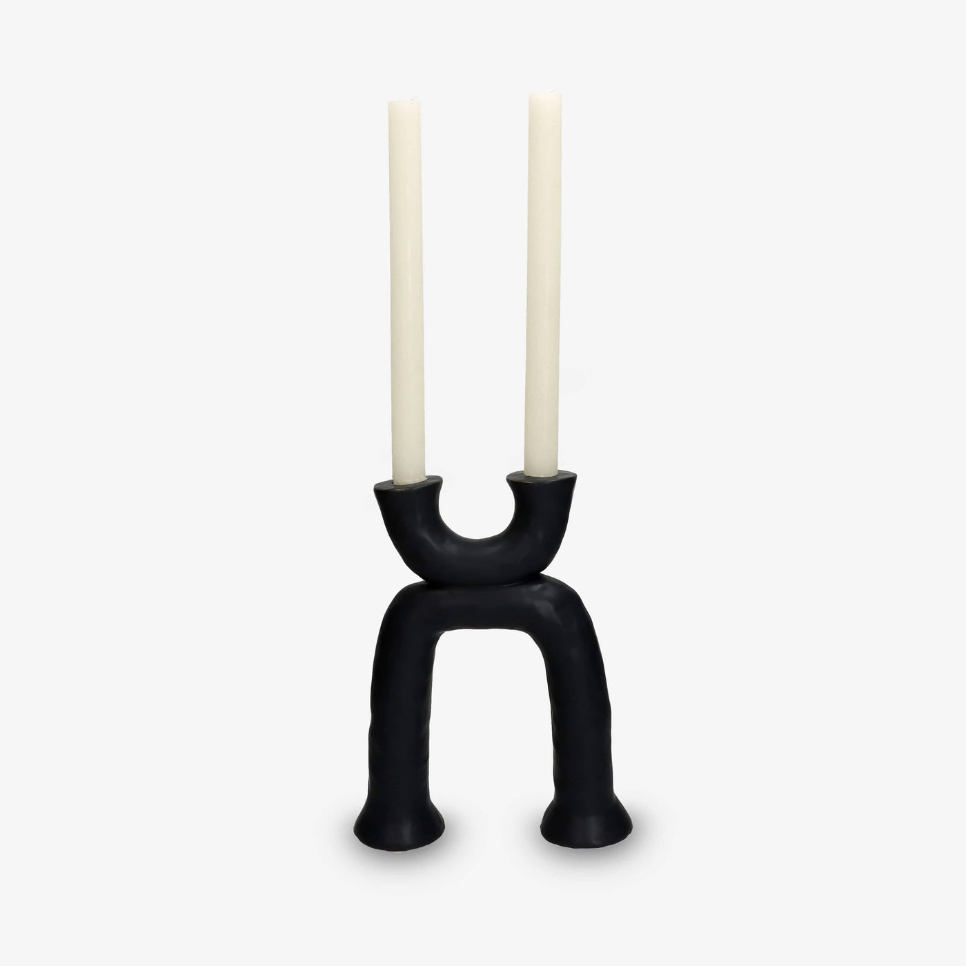 Looper Candle Holder, Black Candle Holders sazy.com