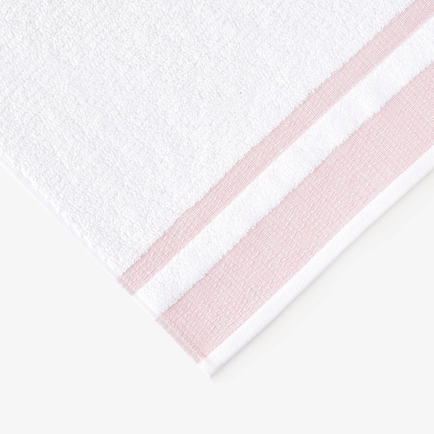 Charlotte Set of 2 Striped 100% Turkish Cotton Hand Towels, Pink Hand Towels sazy.com