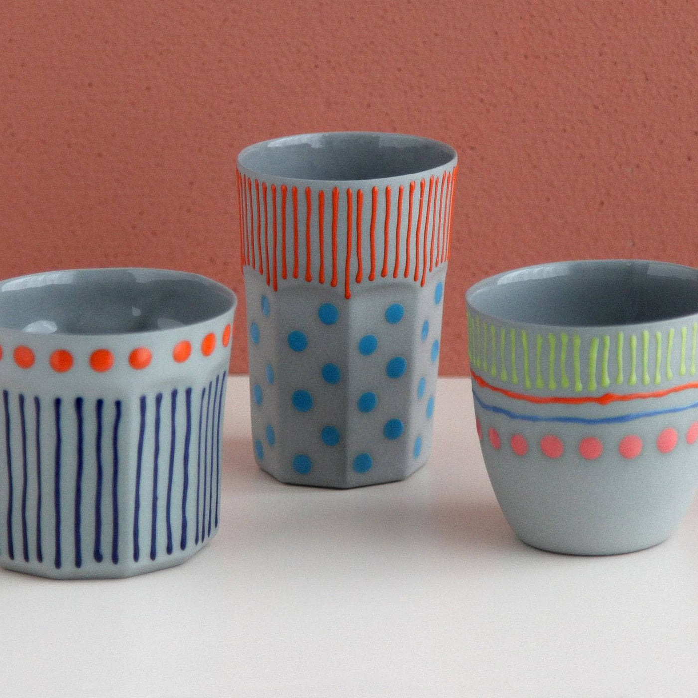 Party Handmade Cup, Grey, 250 ml Cups & Mugs sazy.com