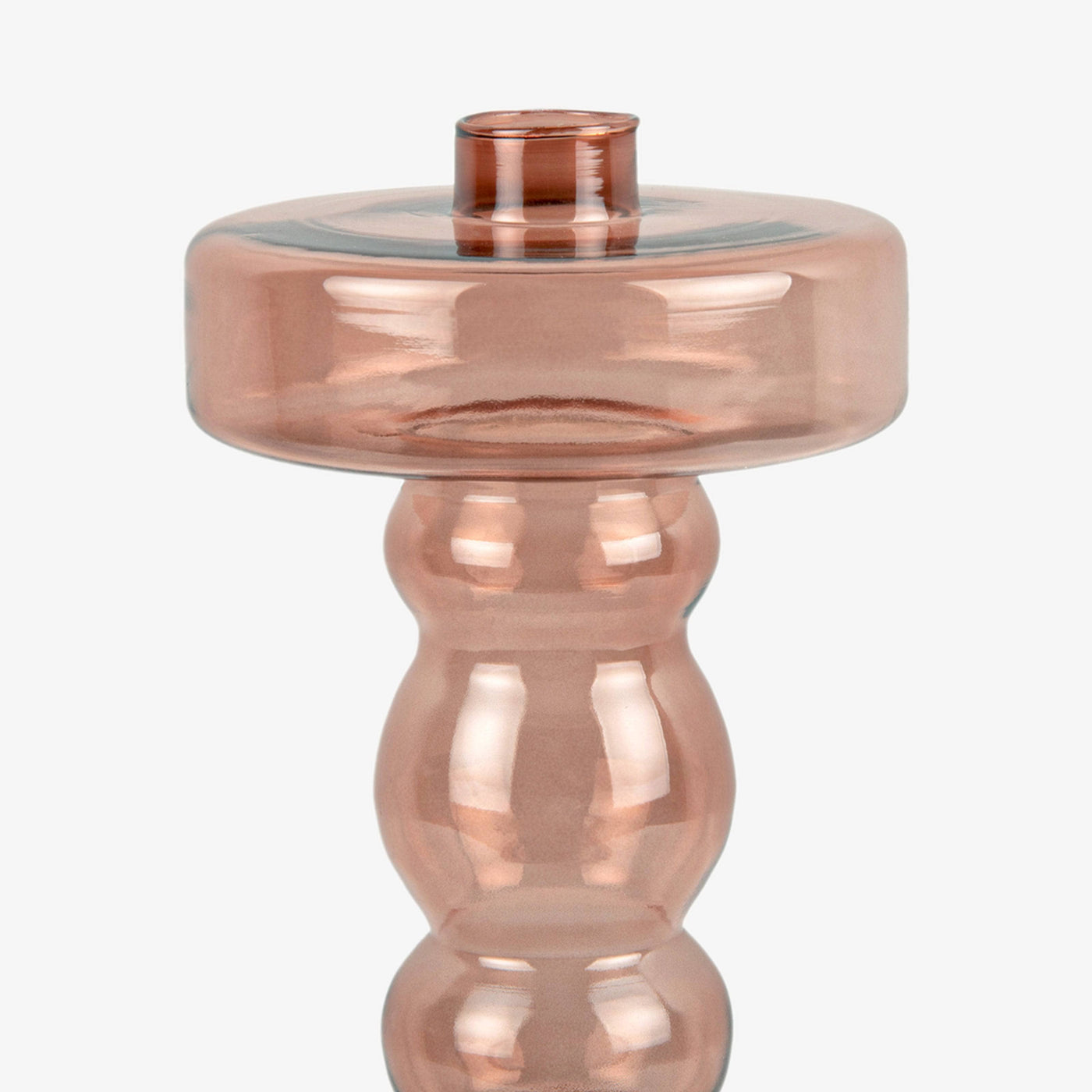 Ludou Candle Holder, Glass, Faded Pink, XL Candle Holders sazy.com