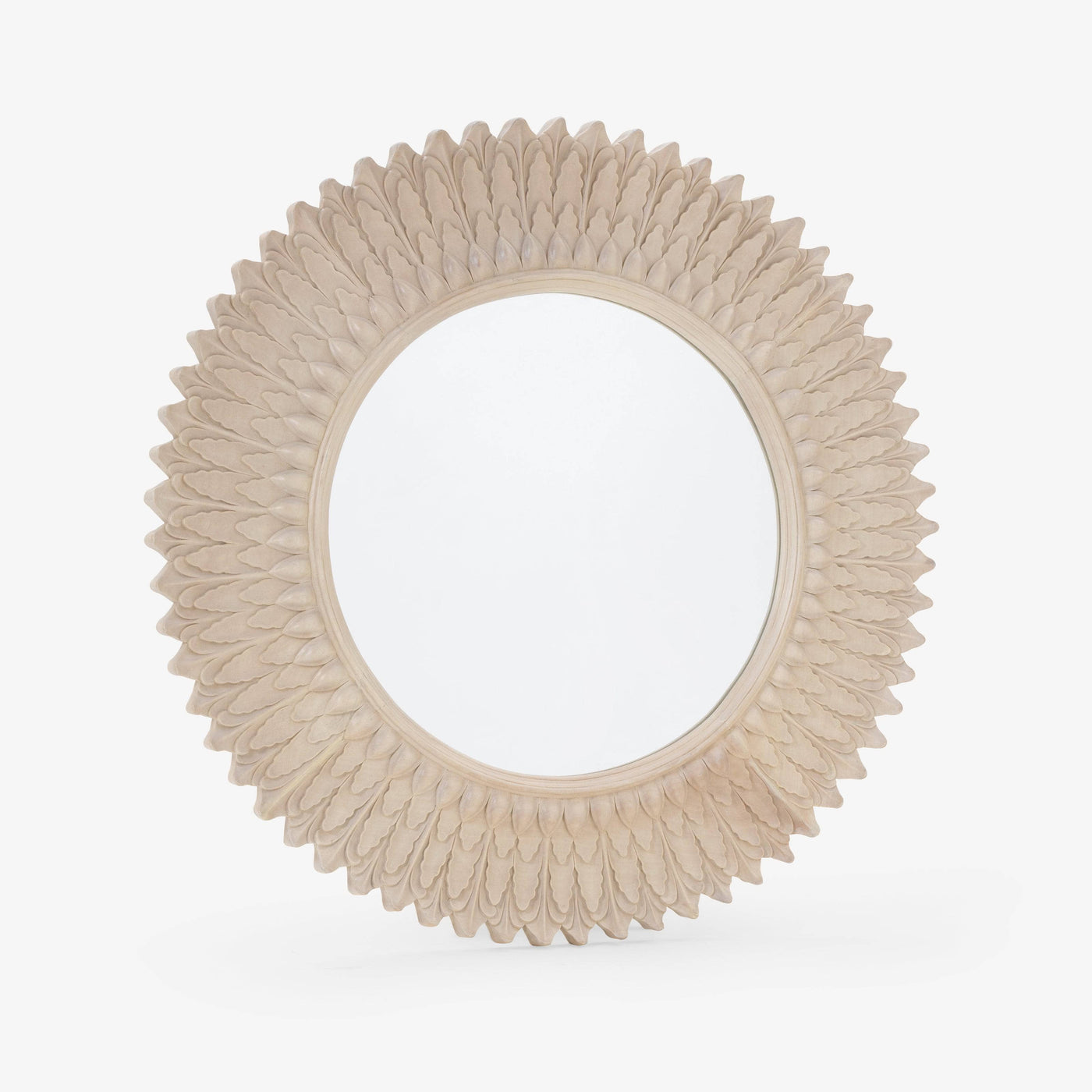 Coral Oval Mirror, Beige, 118x118 cm 1
