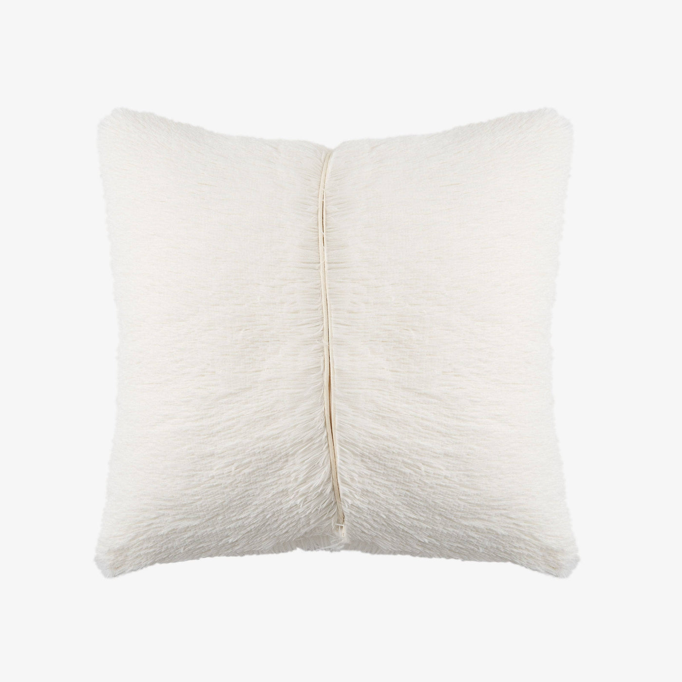 Cuddo Faux Fur Cushion Cover, Cream, 45x45 cm Cushion Covers sazy.com