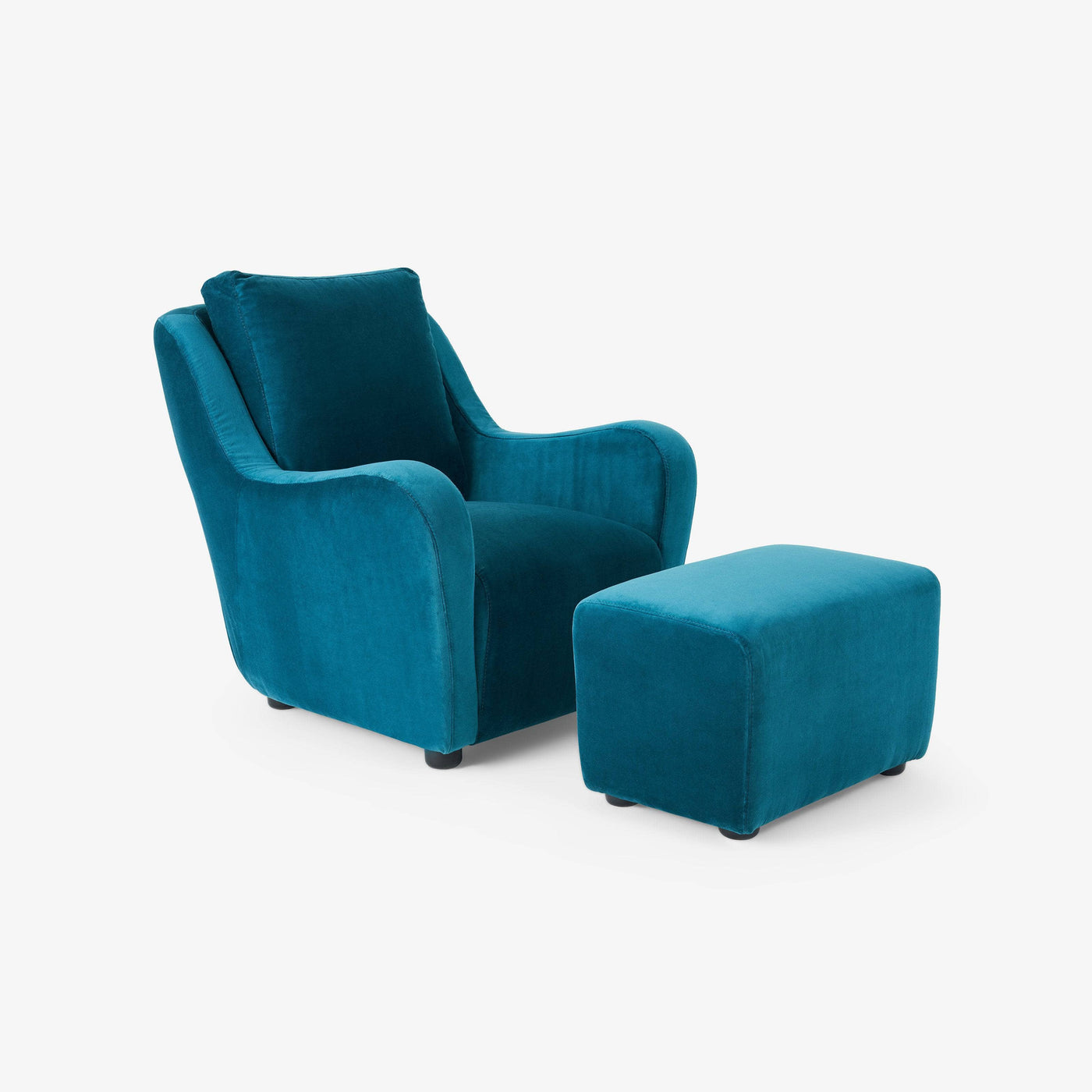 Efes Armchair, Petrol Blue 1