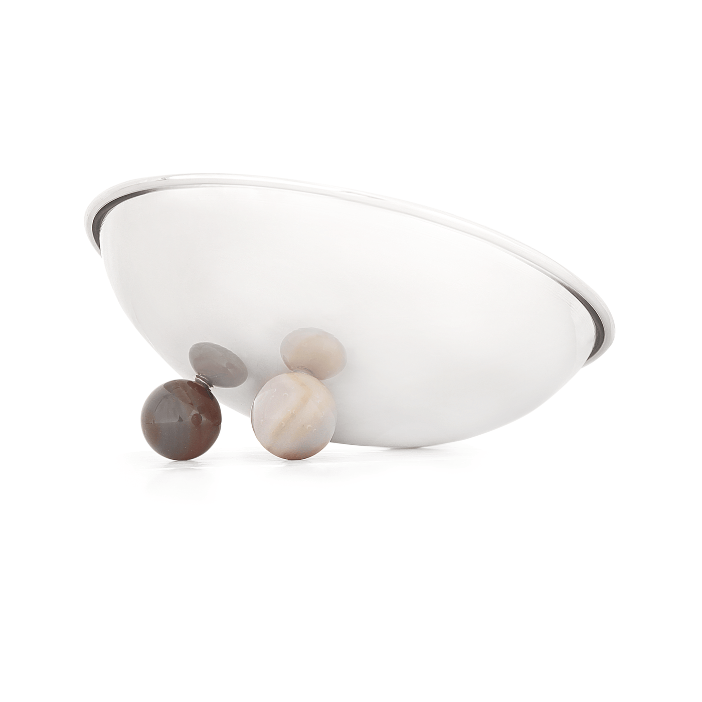 Ashwin Decorative Bowl, Silver Decorative Accessories sazy.com