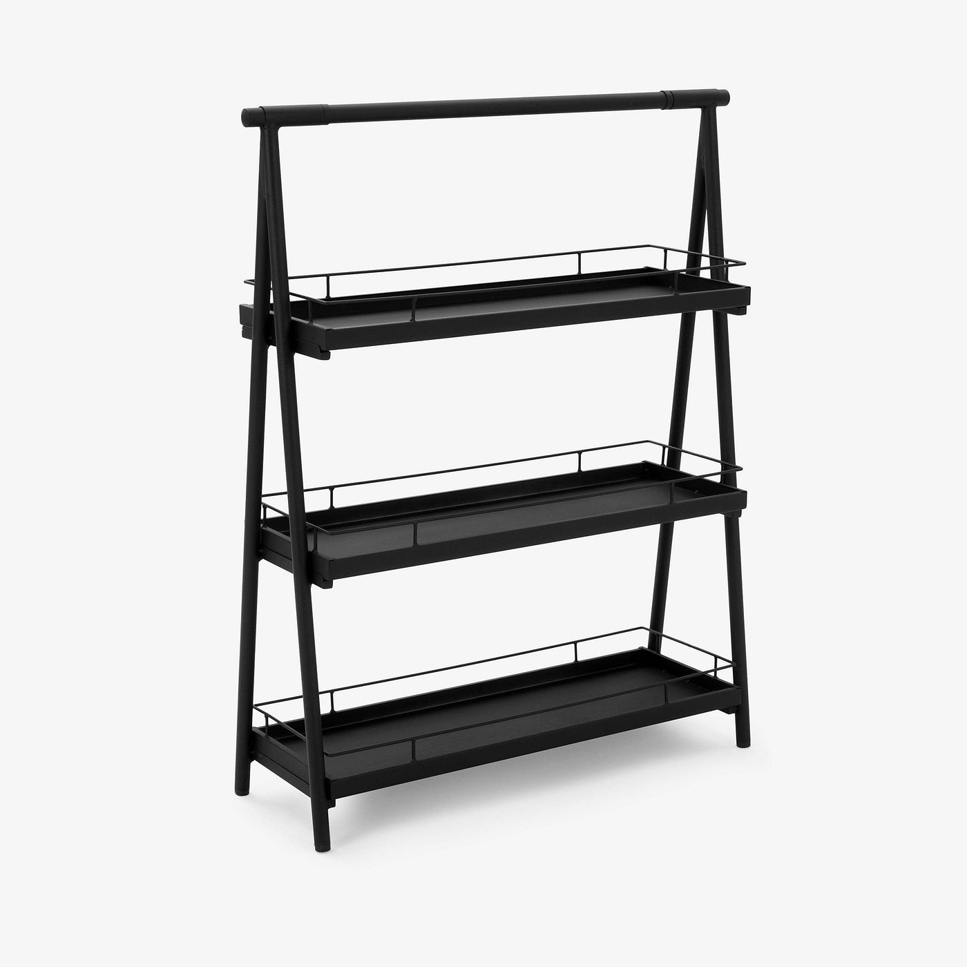 Trerostar Metal Shelf, Black Bookcases & Shelving Units sazy.com