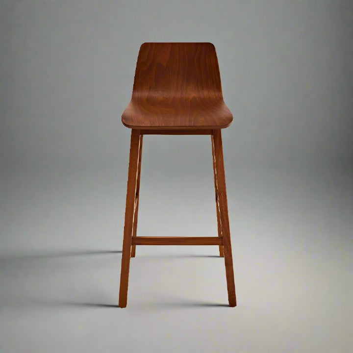 Salerno Bar Stool, Walnut Bar Stools sazy.com