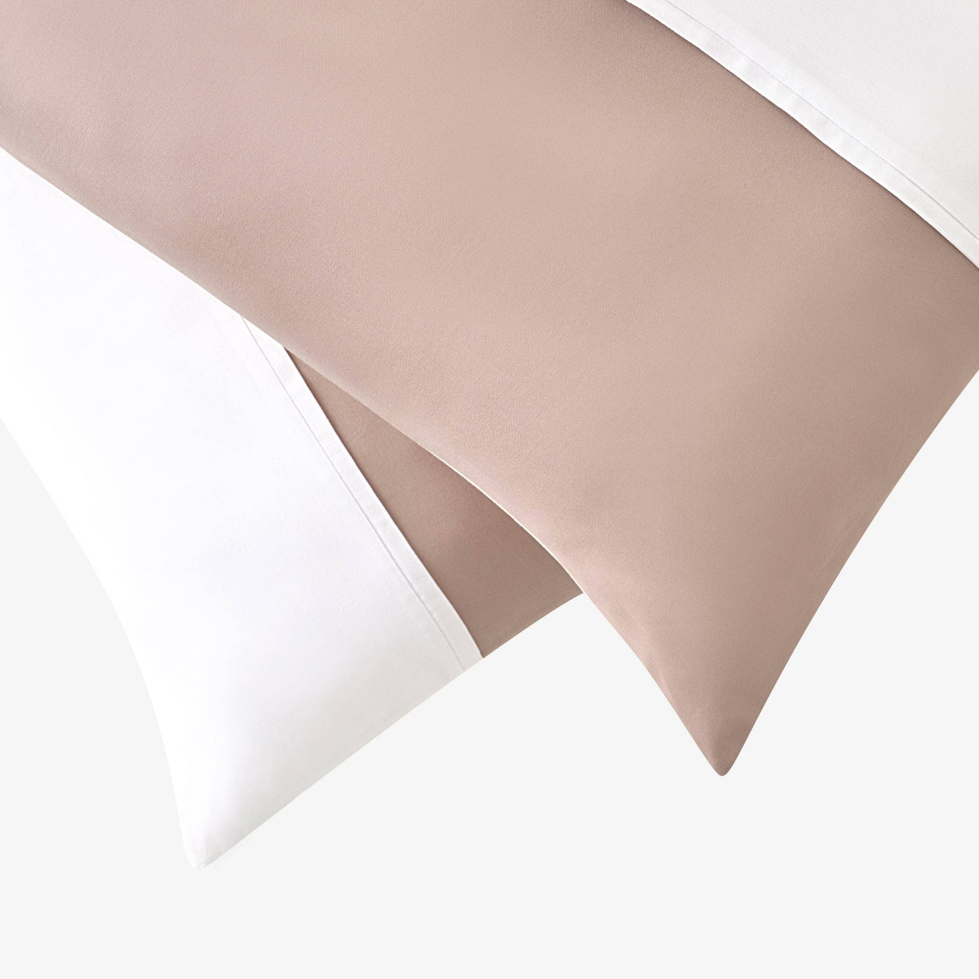 Charles 100% Turkish Cotton Sateen 210 TC Duvet Cover Set + Fitted Sheet, Brown - Beige, Double Size 5