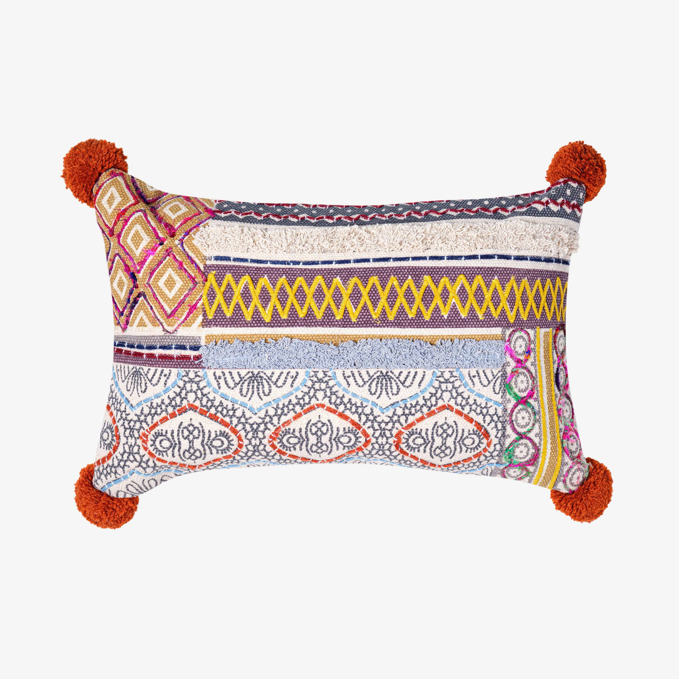Selmer Rectangular Cushion, Ivory - Multicoloured,40x60 cm Cushions sazy.com