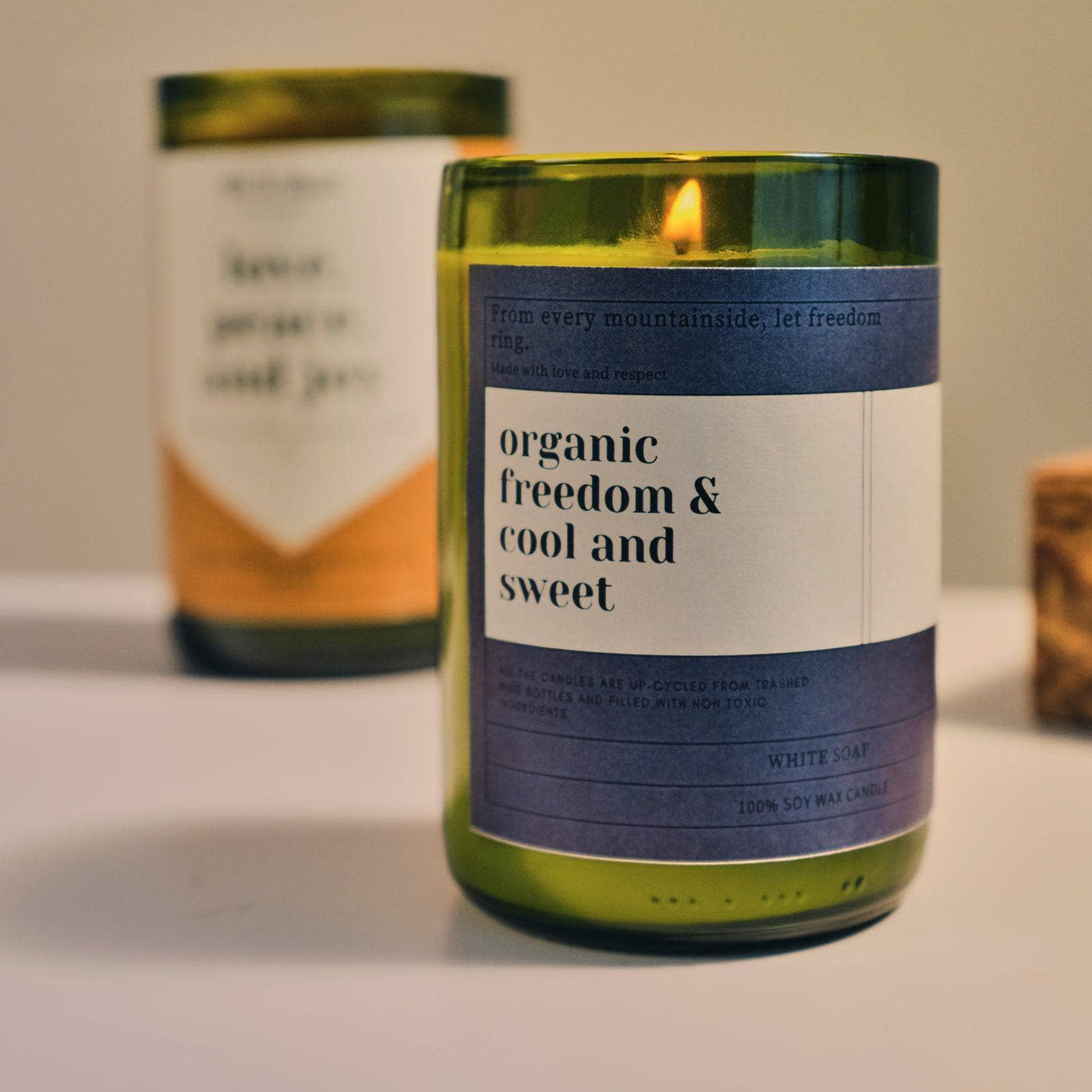 Organic Freedom Soy Wax Candle, Amber, 285 g Candles sazy.com