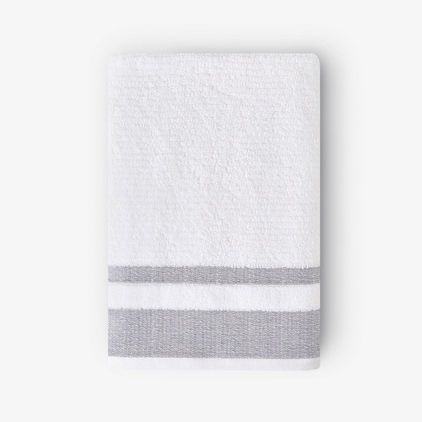 Charlotte Striped 100% Turkish Cotton Bath Towel, Anthracite Grey 1