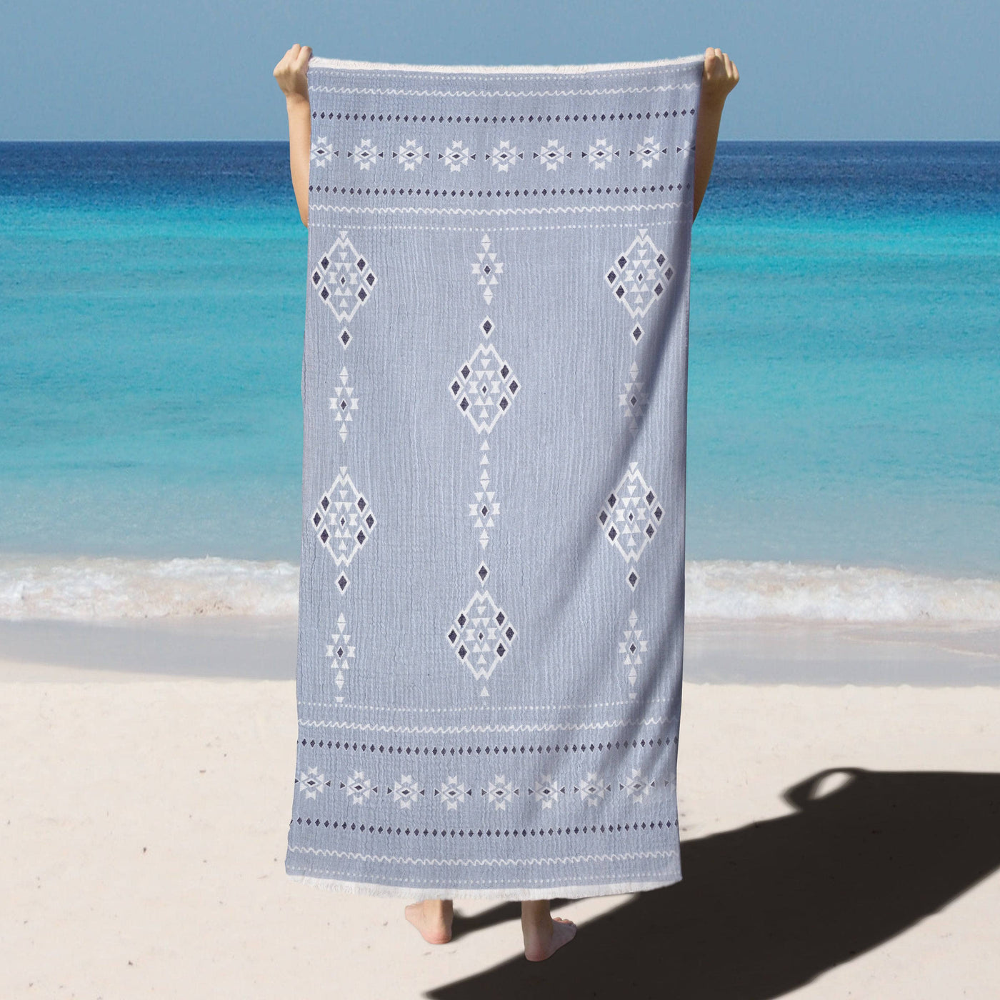 Bellus Beach Towel, Blue Beach Towels sazy.com