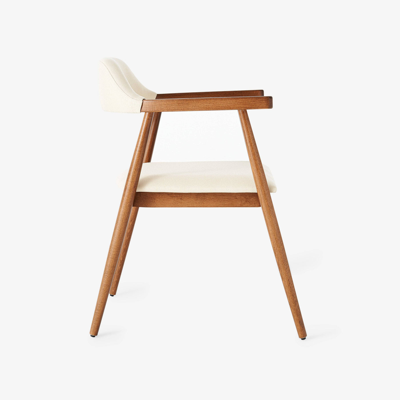 Visby Armchair, Walnut - Beige Dining Chairs & Benches sazy.com
