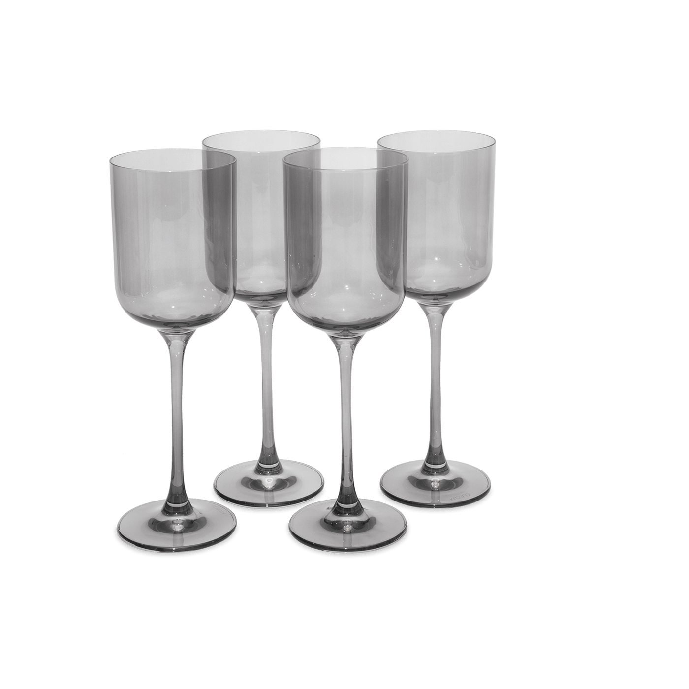 Soho Set of 4 Wine Glasses, Charcoal, 350 ml Glasses & Tumblers sazy.com