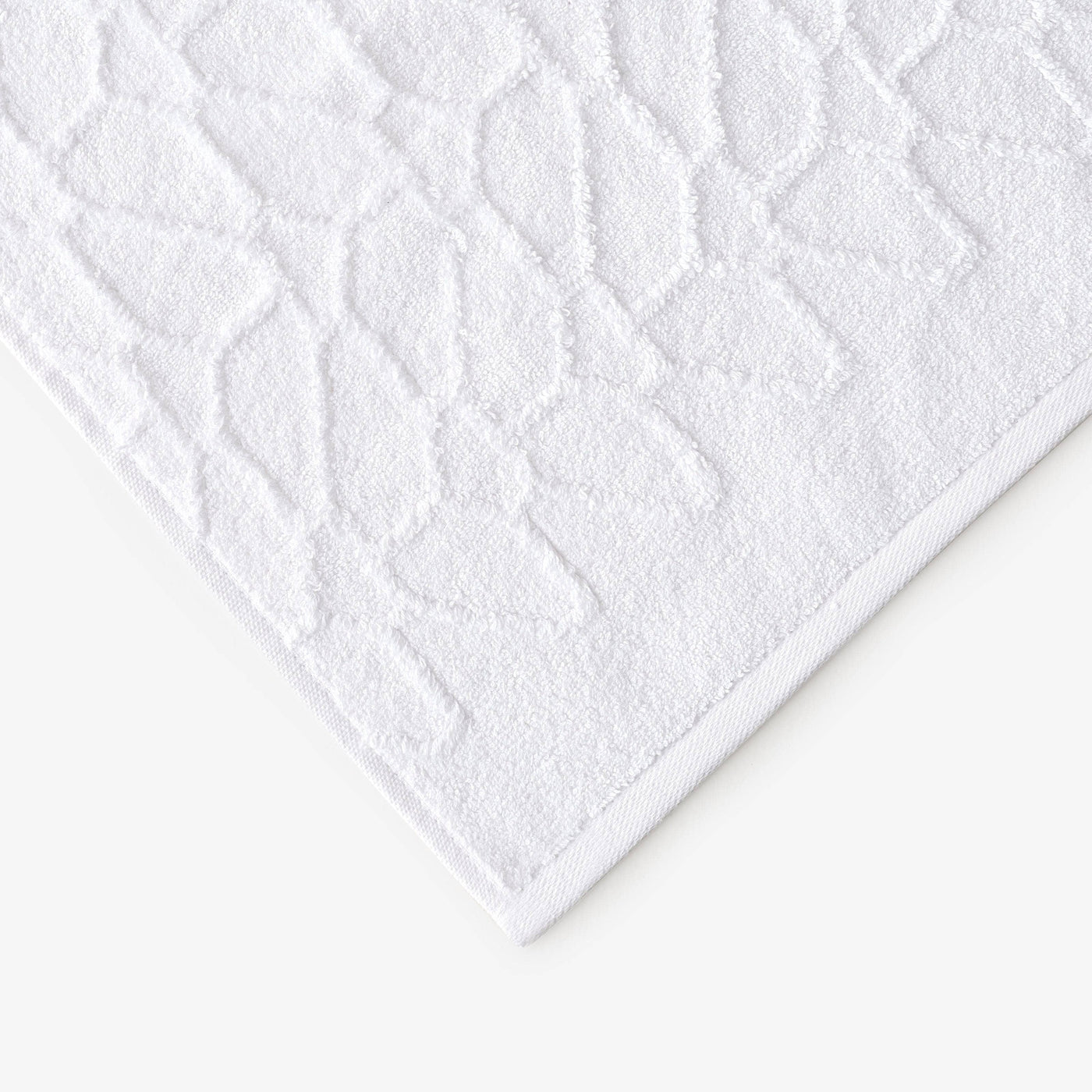 Harry Set of 2 Jacquard 100% Turkish Cotton Hand Towel, White, 50x90 cm 3