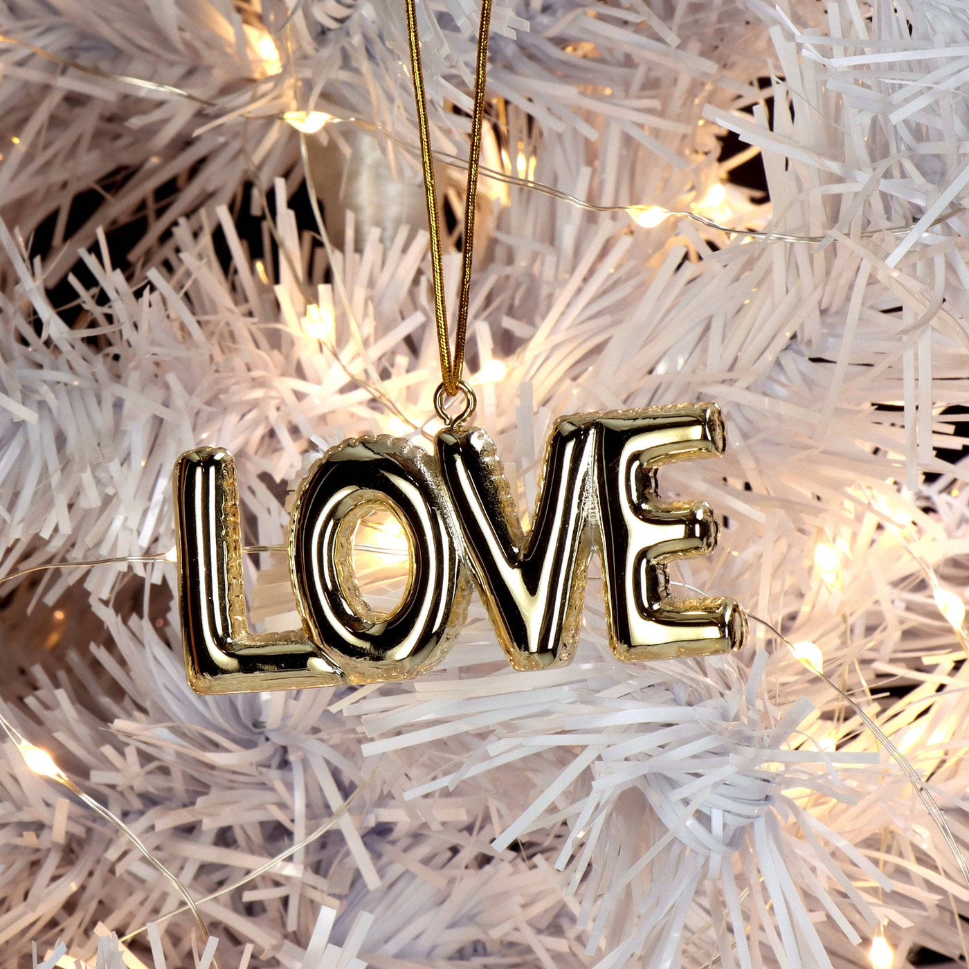 Love Ornament Set, Gold Christmas sazy.com