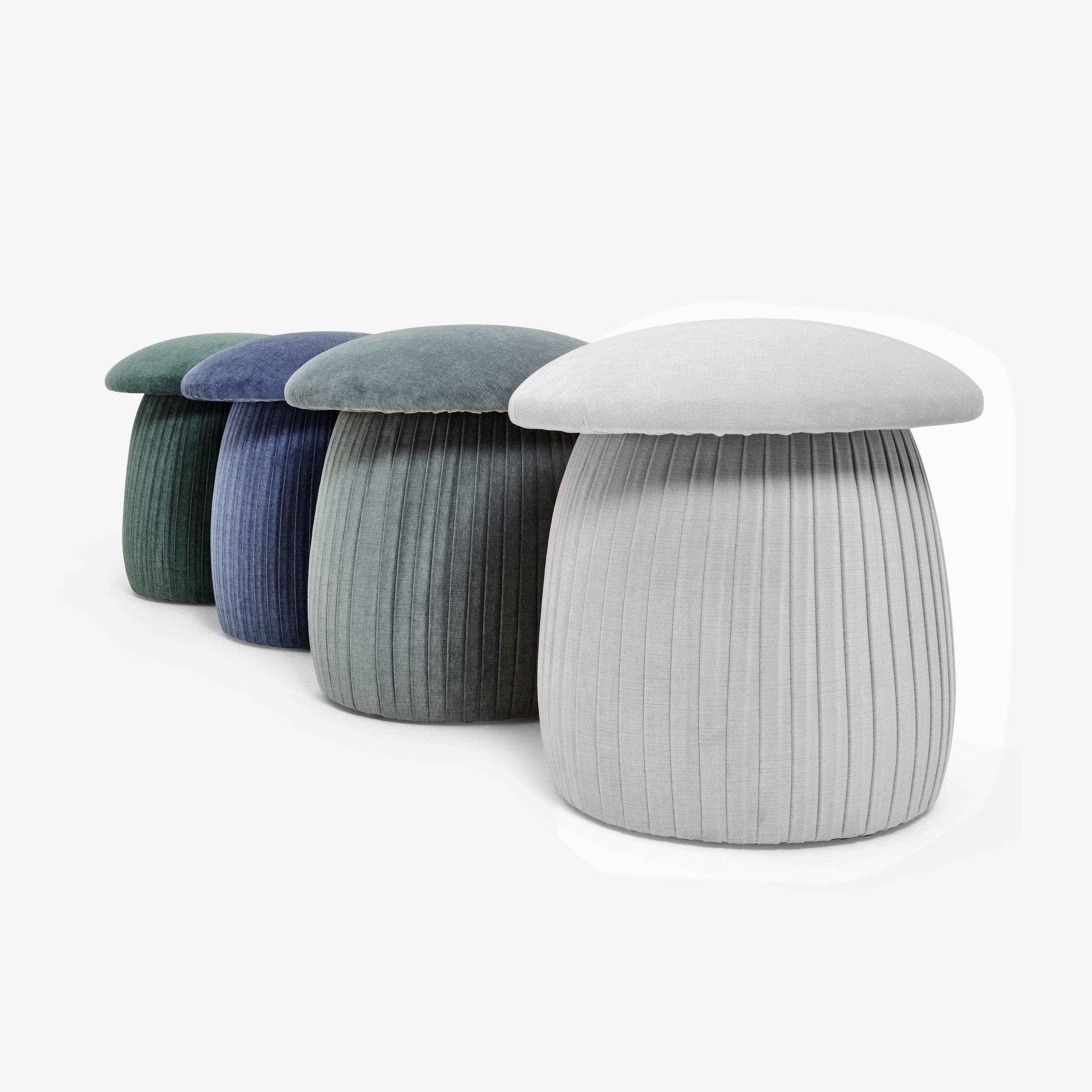 Mushroom Pouffe, Blue Pouffes sazy.com