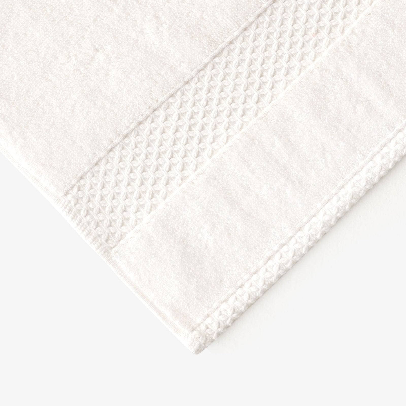 Aqua Fibro Set of 2 Extra Soft 100% Turkish Cotton Hand Towels, Off-White Hand Towels sazy.com