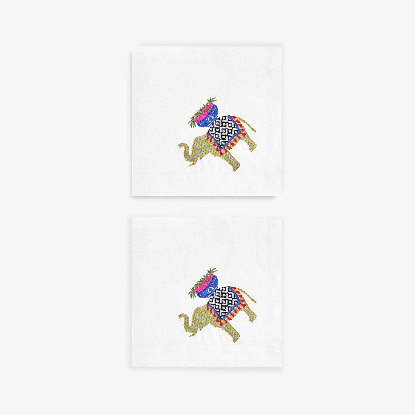 Dara Embroidered Set of 2 Napkin, Off-White, 45x45 cm 1