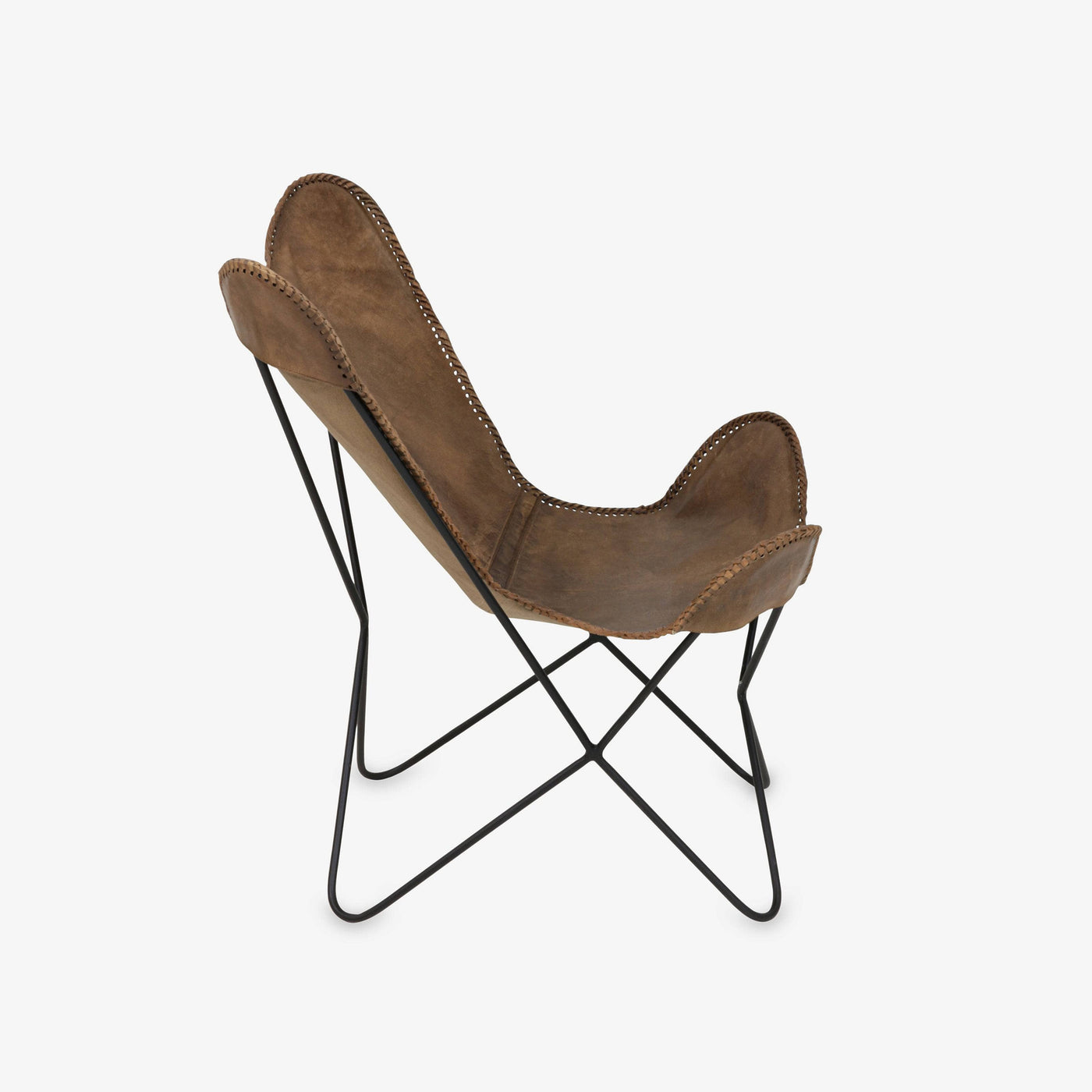 Chou Butterfly Chair, Leather - Brown 5