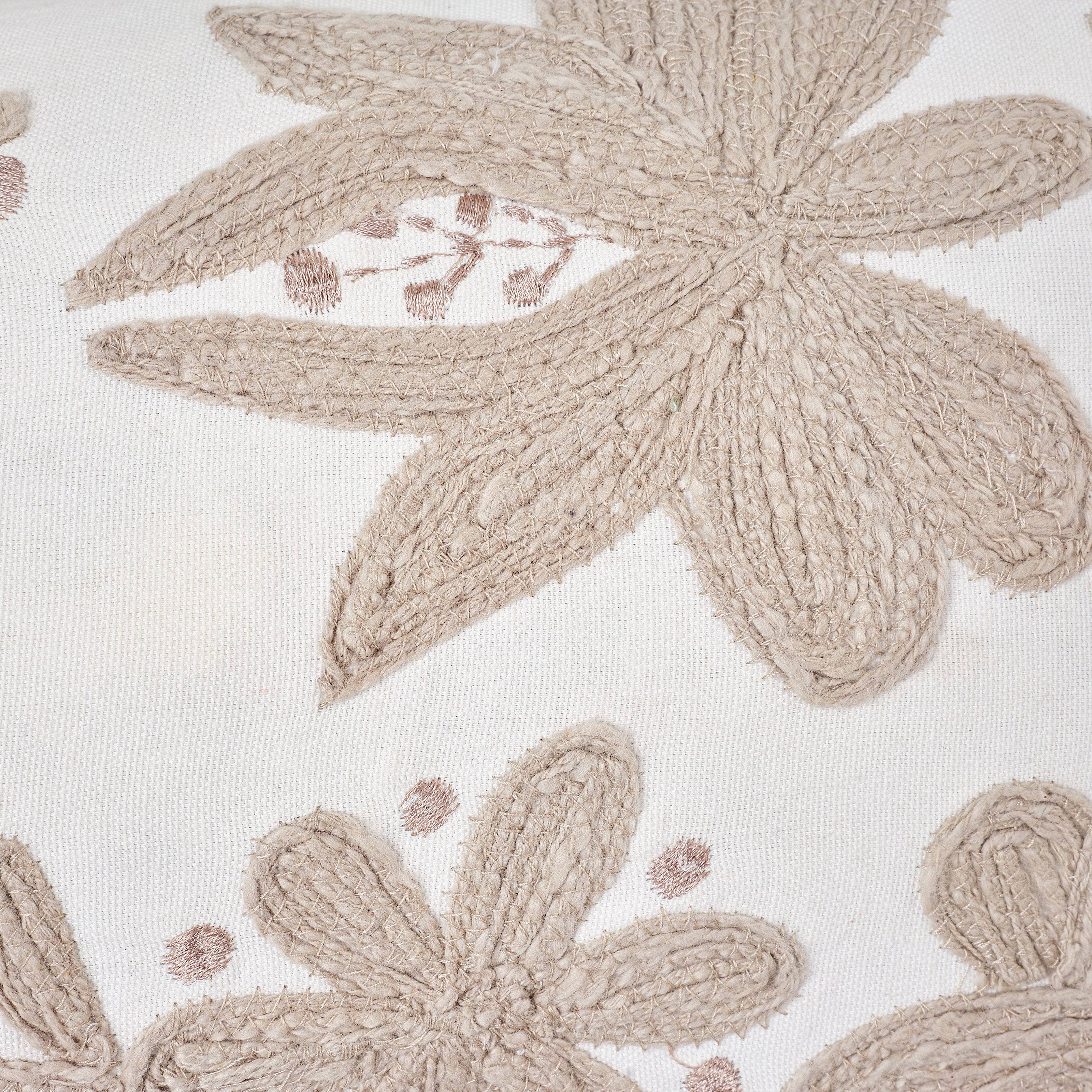 Flynn Flower Cushion Cover, Natural, 30x70 cm 6