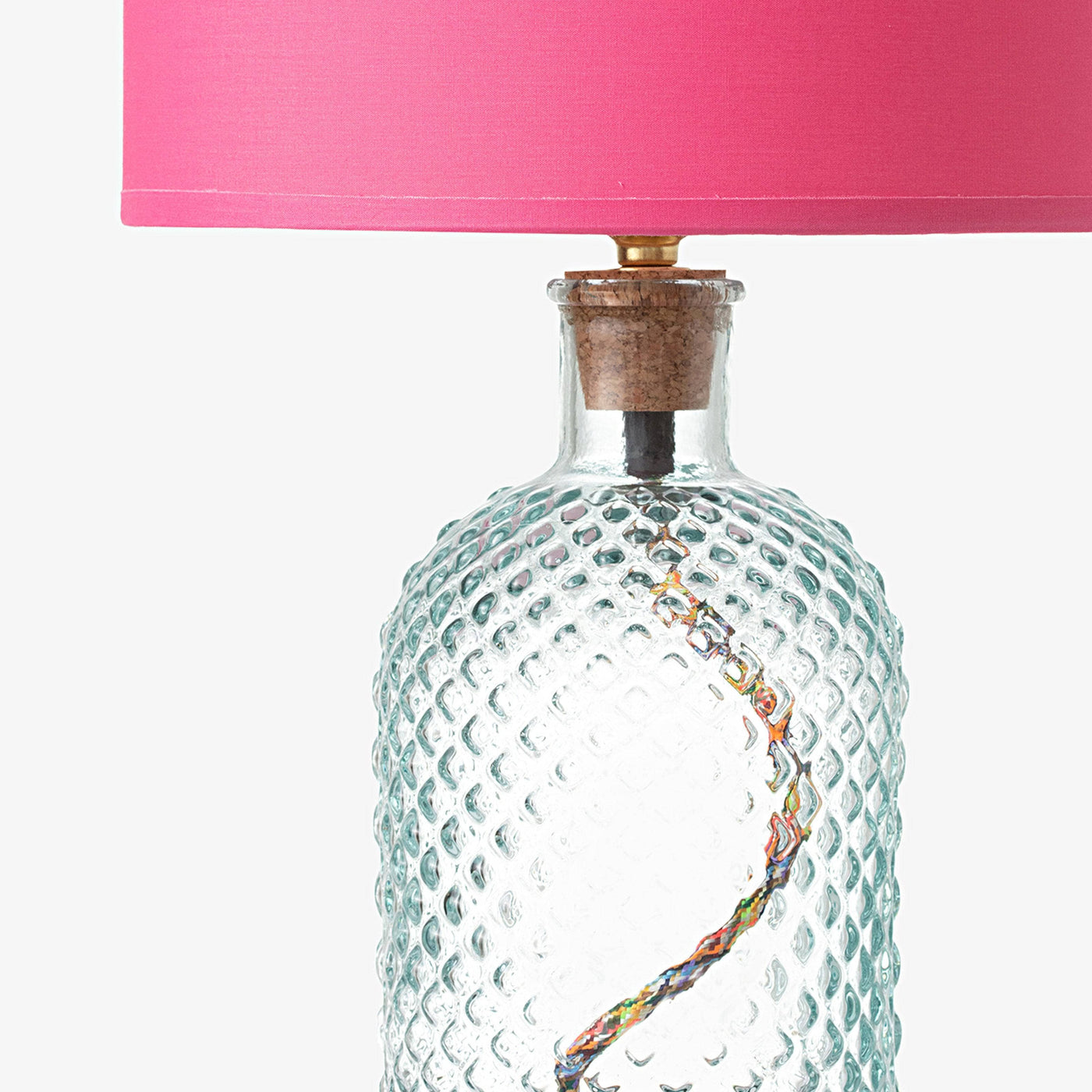 Alnair Diamond Cut Glass Table Lamp, Clear, 34 cm Table & Bedside Lamps sazy.com