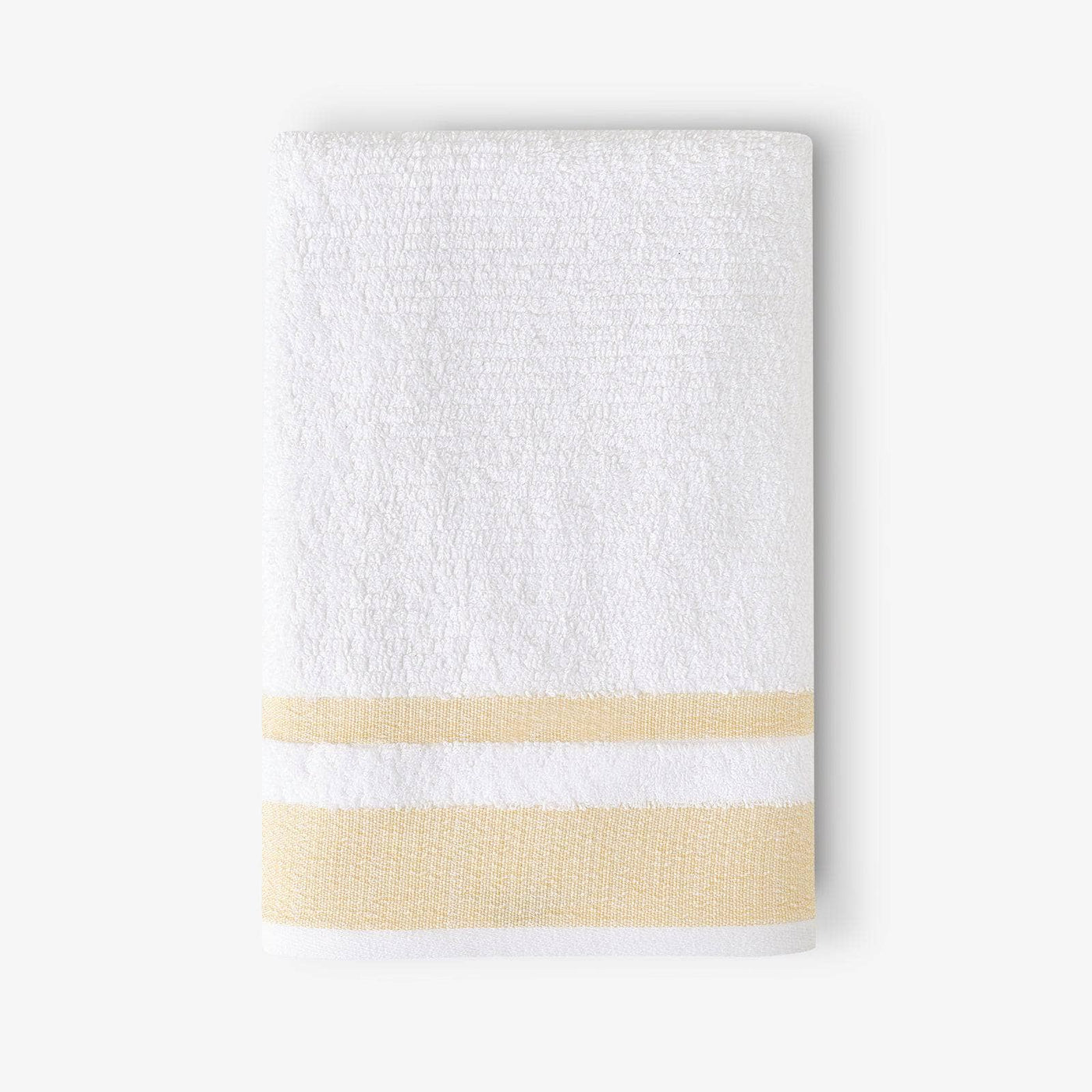 Charlotte Striped 100% Turkish Cotton Bath Towel, Mustard 1