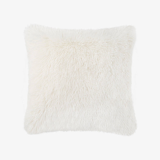 Cuddo Faux Fur Cushion Cover, Cream, 45x45 cm 1