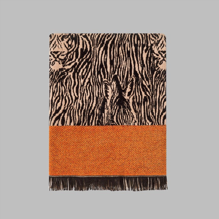 Animal Patterned Soft Throw, Black, 140x190 cm Throws sazy.com