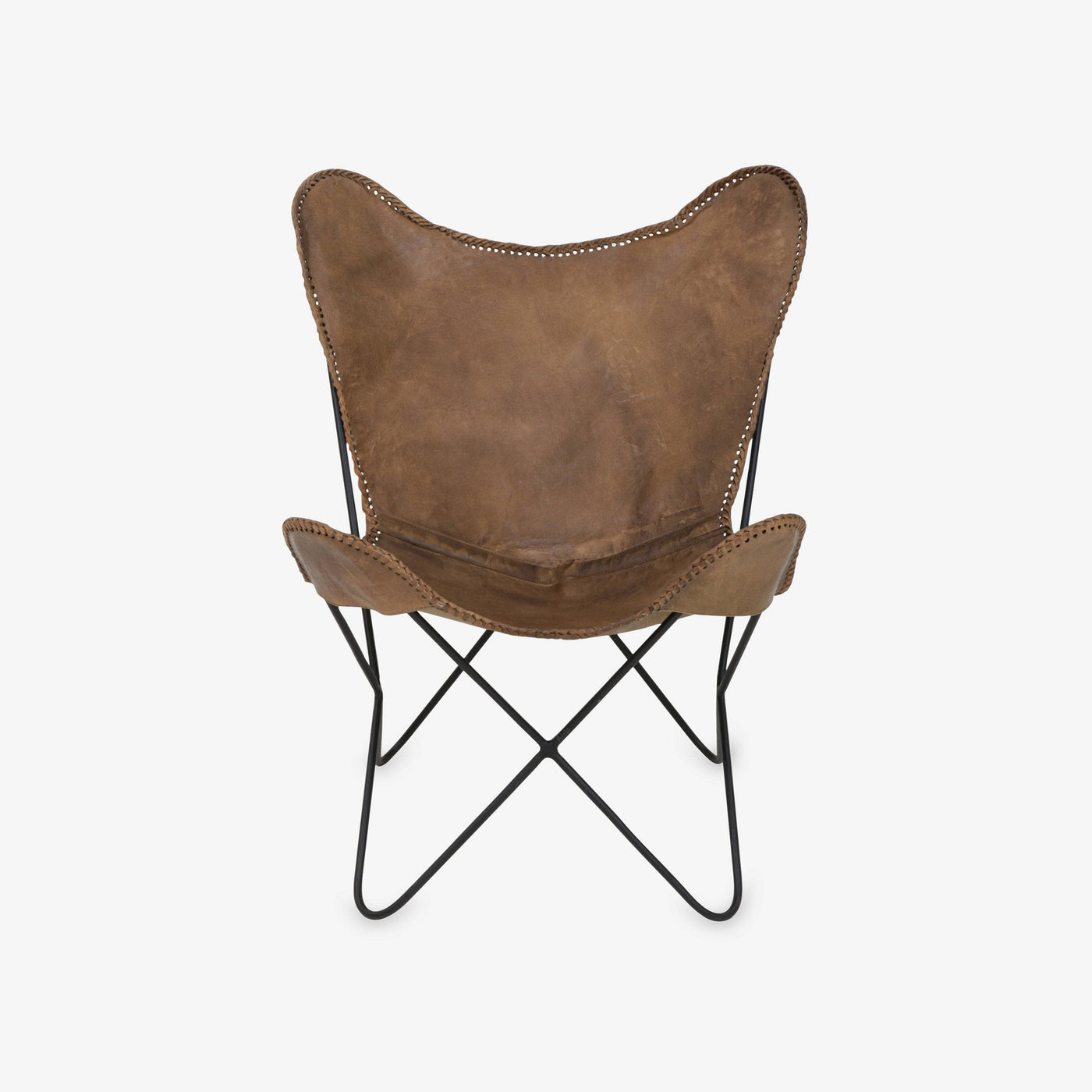 Chou Butterfly Chair, Leather - Brown 1