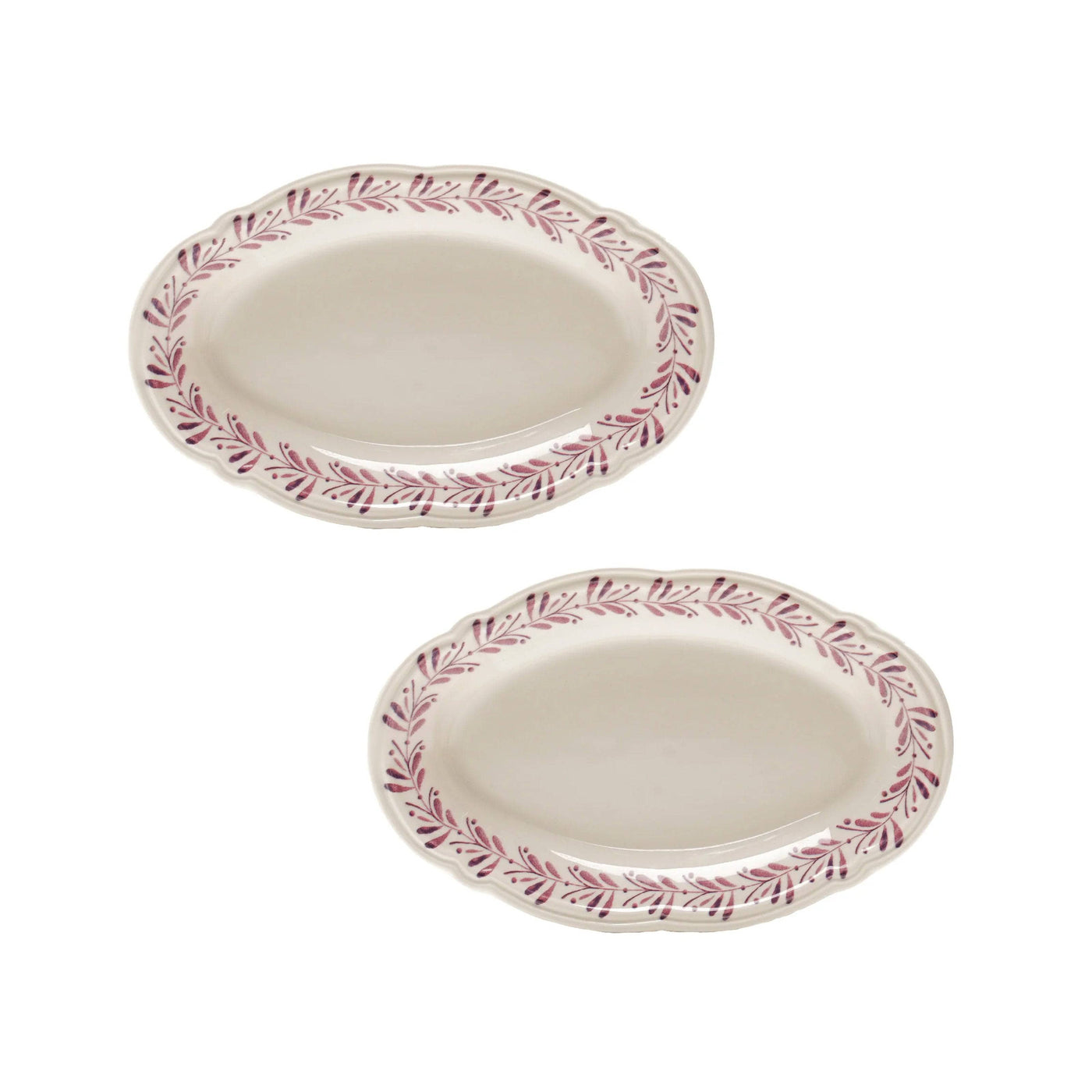 Coraline Set of 2 Service Platter, Pink 1